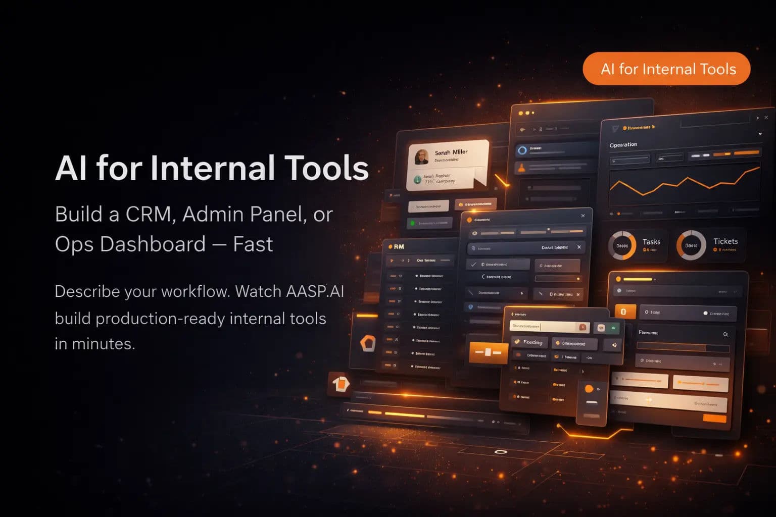 AI for Internal Tools: Build a CRM, Admin Panel, or Ops Dashboard Fast
